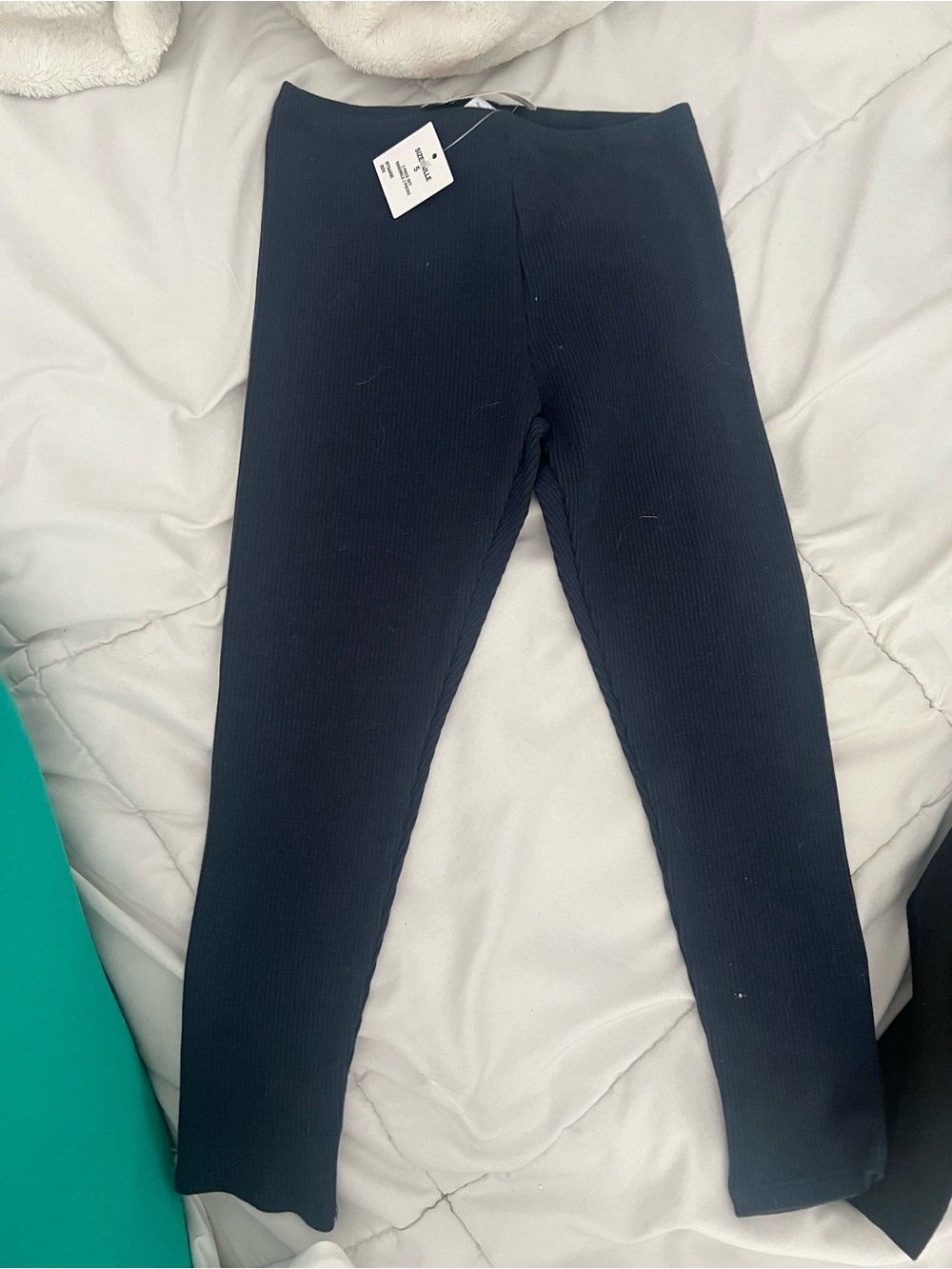Splendid Blue Ribbed Kids Leggings